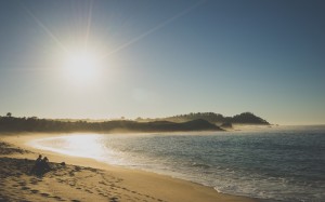 beach, sea, coast, water, sand, ocean, sun, sunrise, sunset, sunlight, morning, shore, waves, dawn, shoreline, dusk, bay, landscape, nature