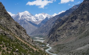 bhaga river, river, gemur gompa, peaks, lahaul, himachal pradesh, india, mountains, landscape, nature