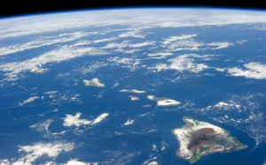 hawaiian islands, international space station, space, cosmos, planet, earth