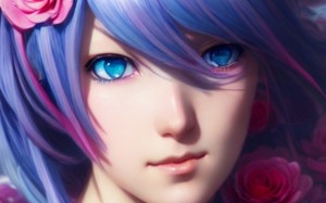 anime, cartoon, painting, japan, manga, girls, people, females, face, portrait