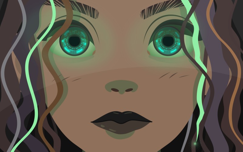 anime, cartoon, painting, japan, manga, girls, people, females, face, portrait, beautiful