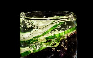 drink, glass, bubbles, carbonated