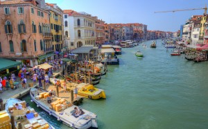 venice, italy, rialto, canal, bridge, water, boats, gondola, city, architecture