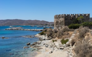 architecture, castle, historic, old, bourtzi castle, harbour, karystos, euboea, greece, beach, coast, summer, sea, ocean, landscape, nature
