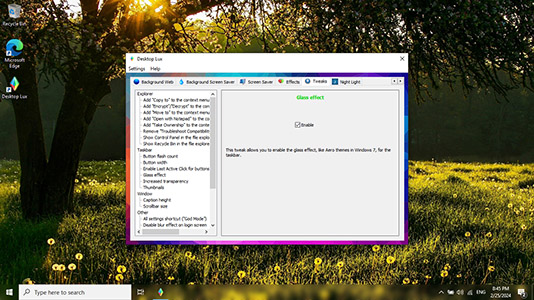 Скриншот Desktop Lux
