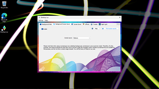 Скриншот Desktop Lux