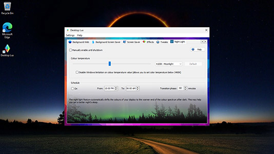 Скриншот Desktop Lux
